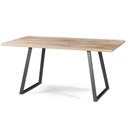 Ver imagem 1 de Mesa Jantar Boston Cor Driftwood Base Aço Grafite 190cm - 64918