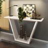 Aparador Fratello Sala Quarto Casal Tampo Arredondado Chanfrado Madeira MDF Branco Off White - 1