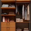 Ver imagem 3 de Guarda-Roupa Closet Industrial 145cm 100% MDF TW403 Freijó/Preto Fosco - Pradel