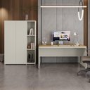 Ver imagem 1 de Conjunto de Escritório Office 2 Peças Mesa Armário Alto Oslo
