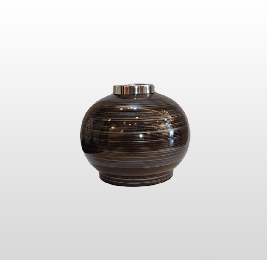VASO BOLA COM ALUMNNIO