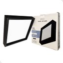 Ver imagem 1 de Painel Recuado de Sobrepor Quadrado 24w 28x28cm Preto Led 4000k Luz Neutra