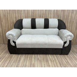 Sofá 2 e 3 Lugares Bege com Marrom 602/603 Corsa - 2