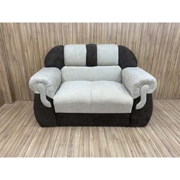 Sofá 2 e 3 Lugares Bege com Marrom 602/603 Corsa - 3