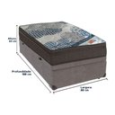 Ver imagem 6 de Cama Box Baú Cinza e Colchão Iso Superpocket Molas Ensacadas Solteiro Ortobom