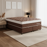 Cama Box Baú Casal Colchão Casal Queen Montana Molas Ensacadas 158x198x33cm - 1