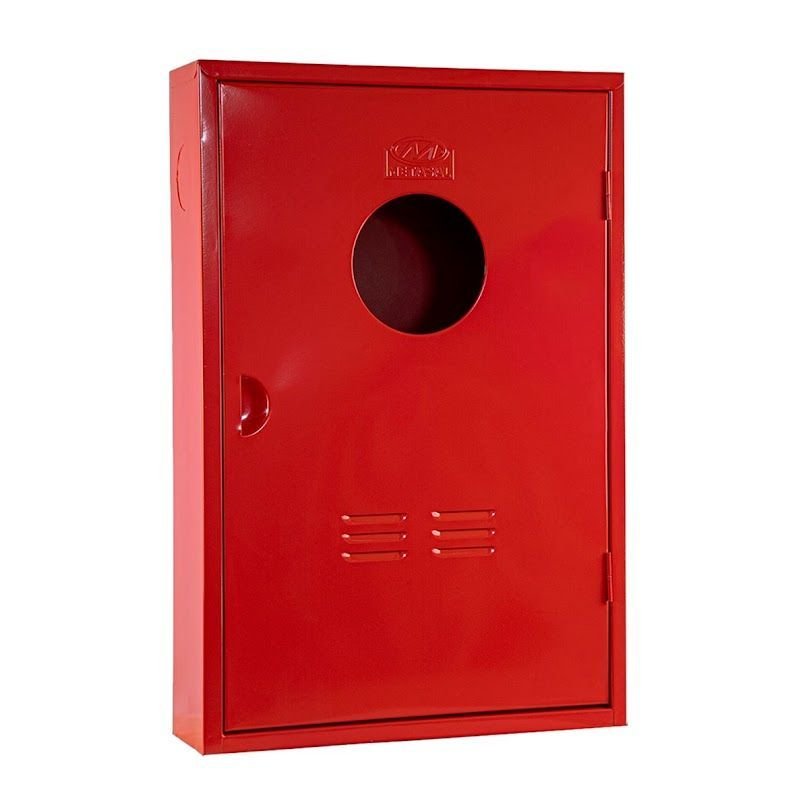 Abrigo 2 Mangueira Incêndio Sobrepor Chapa de Aço 90x80x30cm - 1