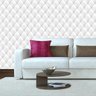 Papel De Parede Couro Branco Cinza Autocolante Sala E Quarto - 5