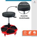 Ver imagem 3 de Banqueta Banquinho para Mecânico Profissional Assento Giratório com Rodas - Starfer