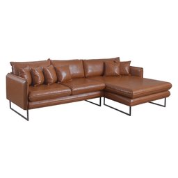 Sofá Jade com Chaise Lateral Direita 2,84m Corino - 3
