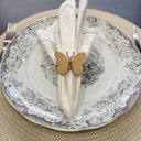 Ver imagem 2 de 12 Argolas Porta Guardanapos Anel Borboleta em Mdf