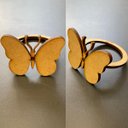 Ver imagem 5 de 12 Argolas Porta Guardanapos Anel Borboleta em Mdf