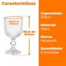 Taças Vidro Transparente Graffiato 370ml 6 Peças - Hauskraft - 4