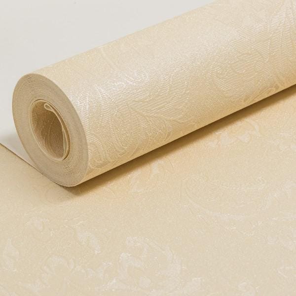 Papel De Parede Damask Todo Bege - 3