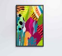 Ver imagem 7 de Quadro Pintura Aquarela Tropical 2 - 90x60 Cm - Vidro Impresso