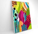 Ver imagem 4 de Quadro Pintura Aquarela Tropical 2 - 90x60 Cm - Vidro Impresso