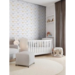 Papel de Parede Bobinex Coleção Brincar 3603 Geométrico Triângulo - Rolo 10mx52cm - 5