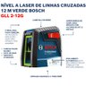 Nível Laser Verde Profissional Alcance 12 Metros Gll 2-12g Bosch 01 Unidade - 5
