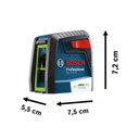Ver imagem 4 de Nível Laser Verde Profissional Alcance 12 Metros Gll 2-12g Bosch 01 Unidade