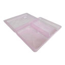 Ver imagem 4 de Kit 02 Porta Frios Organizador Duplo Plástico Translucido Cor:rosa