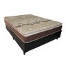 Cama Base Box Viúva+ Colchão de Espuma D28 Dupla Face - PILLOW TOP -Confort - Anjos:preto - 6