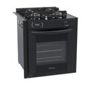 Ver imagem 1 de FOGAO A GAS DE EMBUTIR 4 BOCAS VENAX GAUDI PRISMA VITREO BL PRETO GAS GLP