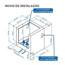 Ver imagem 5 de FOGAO A GAS DE EMBUTIR 4 BOCAS VENAX GAUDI PRISMA VITREO BL PRETO GAS GLP