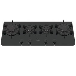 COOKTOP LINEAR 4 BOCAS VENAX ARENA PRETO GAS GLP - 1