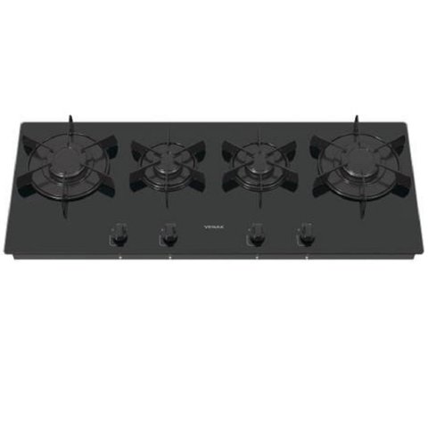 COOKTOP LINEAR 4 BOCAS VENAX ARENA PRETO GAS GLP