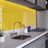 Azulejos Metrô Tijolinho Cole Parede 55 Peças 0.5M² Amarelo - 1