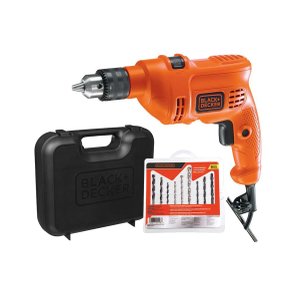 Kit Furadeira de Impacto 3/8 (10mm) 560w com Maleta e 9 Brocas - 127v Black+decker