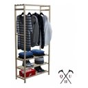 Ver imagem 1 de Combo Arara Moderna Organizar para Closets Sapateira e Aparador Expositor Design Original 100% Madei