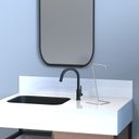 Ver mais imagens de Porta Toalha de Rosto Banheiro Lavabo Bancada Cromado Yiwu