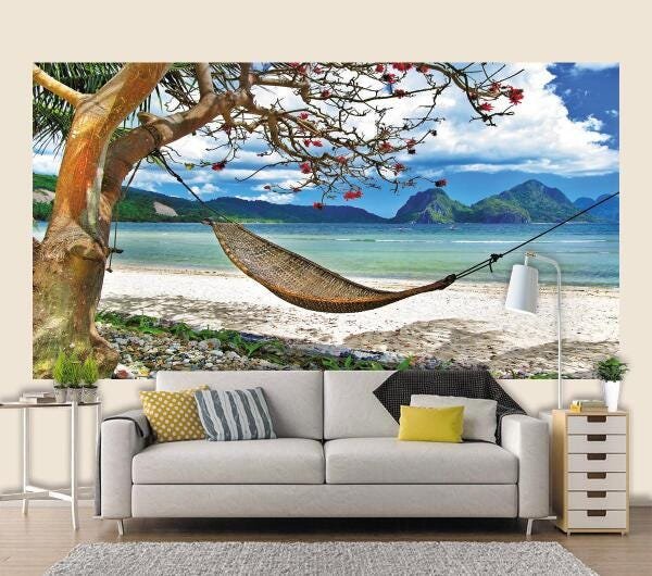 Papel De Parede 3D Paisagens Praia 0007 (2.50M X 1.50M) - 1