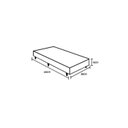 Ver imagem 3 de Base Box Solteiro Sonho Perfeito Suede Bege