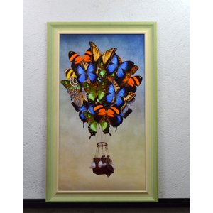 Quadro Decorativo: Borboletas 56x91 Cm