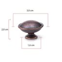 Ver imagem 2 de Puxador Redondo Em Latão Metal Para Móveis,Porta,Gaveta 8Un