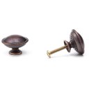 Ver imagem 1 de Puxador Redondo Em Latão Metal Para Móveis,Porta,Gaveta 8Un