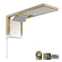 Ver imagem 2 de Chuveiro Acqua Duo Branco Matte Gold 220 Volts 6800 Watts - 7510166 - LORENZETTI CHUVEIRO ACQUA DUO 