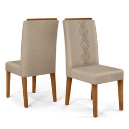 Conjunto 4 Cadeiras Yasmin Freijó/Kraft - PR Móveis - 2