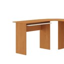 Ver imagem 3 de Mesa Escrivaninha Quarto e Escritório Formato em L com 1 Gaveta Mdp Cor Cinamomo/areia