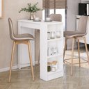 Ver imagem 3 de Bancada Balcão de Cozinha com Nichos 90cm Multimóveis CR20535 Branco