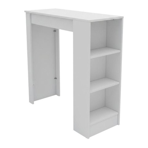 Bancada Balcão de Cozinha com Nichos 90cm Multimóveis CR20535 Branco