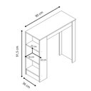 Ver imagem 2 de Bancada Balcão de Cozinha com Nichos 90cm Multimóveis CR20535 Branco