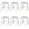 6 Banquetas Tramontina Niterói em Polipropileno Branco 45 Cm 92411010 - 1