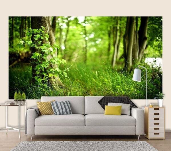 Papel De Parede 3D Paisagens Florestas 0016 (2.50M X 1.50M) - 1