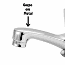 Ver imagem 3 de Torneira Banheiro Mesa de Lavatorio Metal Tradicional