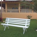 Ver imagem 2 de Banco de Jardim Modelo Tamanduá Pés de Alumínio Fundido - Branco