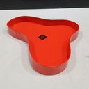Ver imagem 2 de Bandeja Decorativa de Metal Laranja 2x14x20cm Servir Mesa Organizar Café