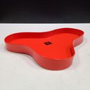 Ver imagem 5 de Bandeja Decorativa de Metal Laranja 2x14x20cm Servir Mesa Organizar Café